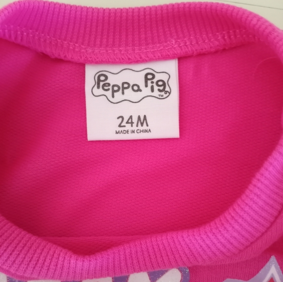 Peppa Pig 2 Piece Outfit. Infant Girls Size 24 Months NWT - Picture 6 of 10